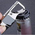 Cowhide Bottle Opener Genuine Leather Metal Keychain Multifunctional Key Chain